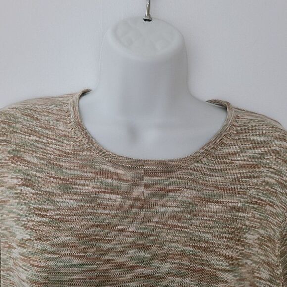 Evelyn & Arthur 100% Silk Space Knit Short Sleeve Shirt โ Size M - Picture 4 of 7